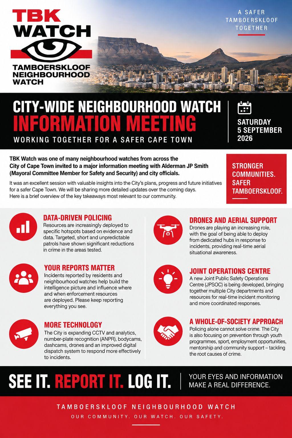 City of Cape Town Information Meeting City of Cape Town Information Meeting